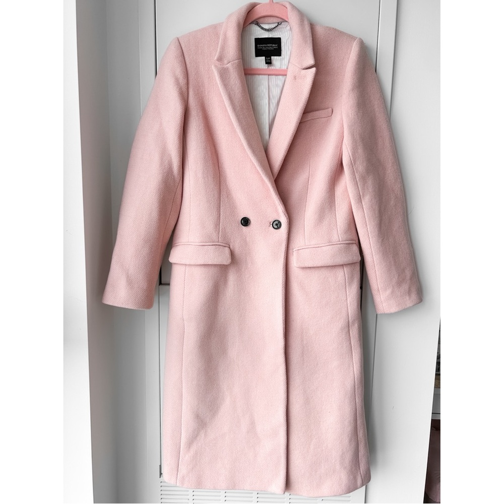 Banana Republic light pink wool coat